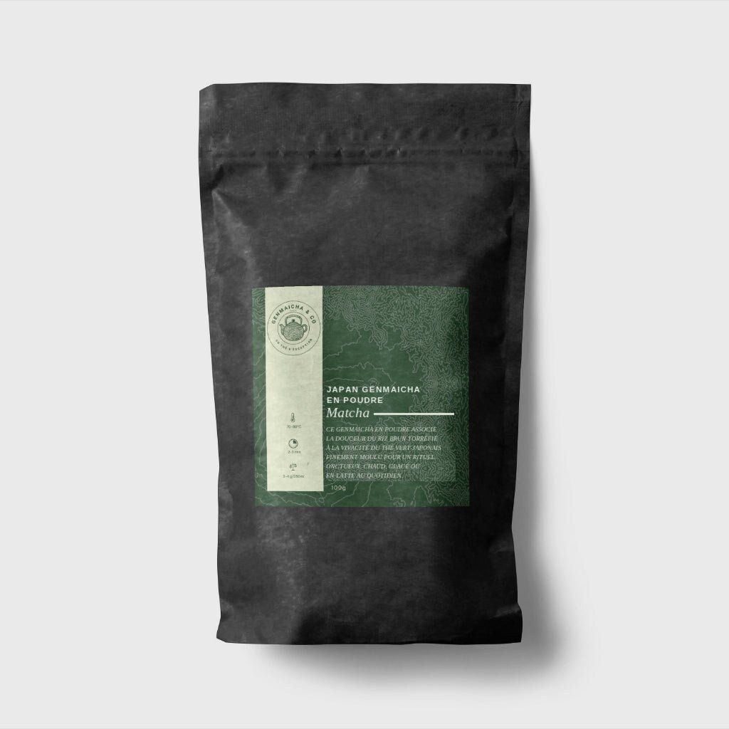 GENMAICHA POUDRE – Rituel Matcha – Format 50 g à 10,99 € TTC | Genmaicha & Co